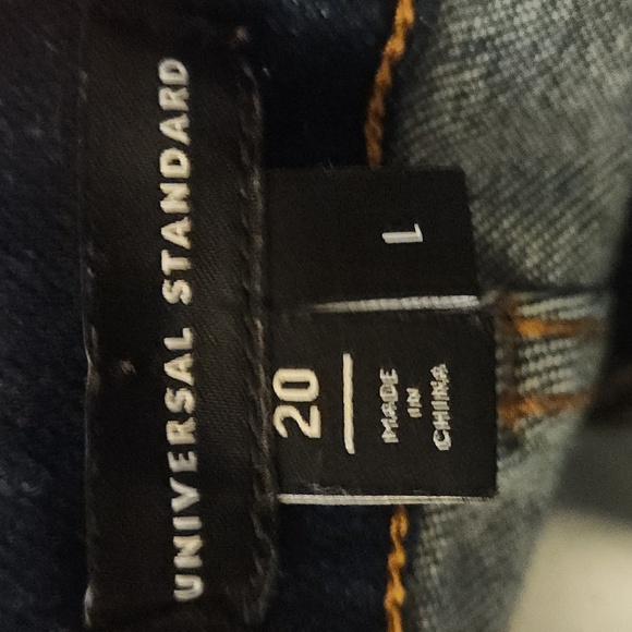 Universal Standard Joni High Rise Curve Slim Leg Jeans, Size 20 - Picture 2 of 10